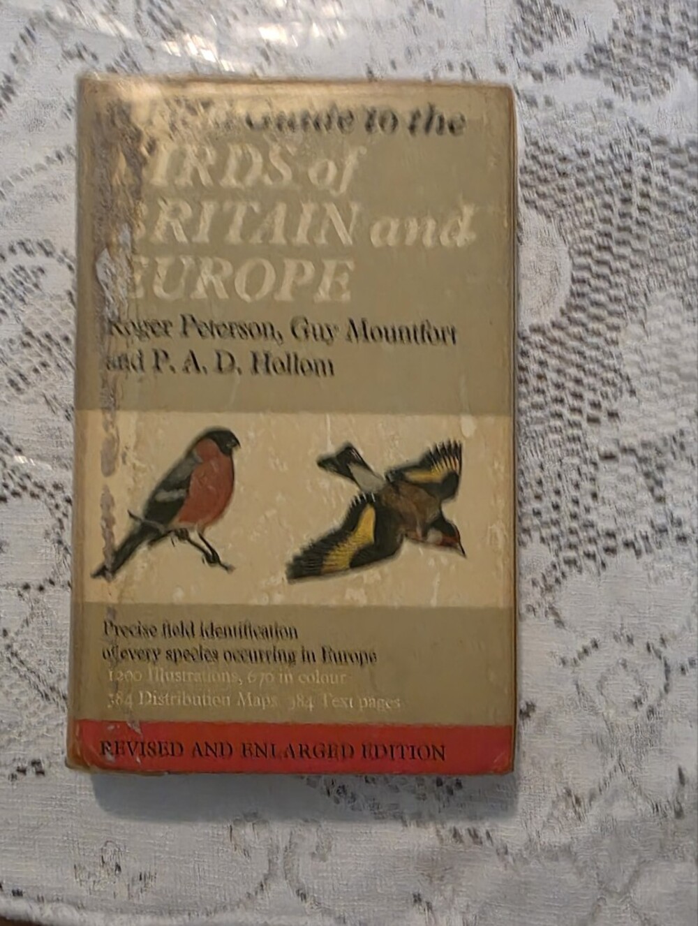 A Field Guide to Birds of Britain & Europe Rev Enlarged Peterson Hardcover DJ
